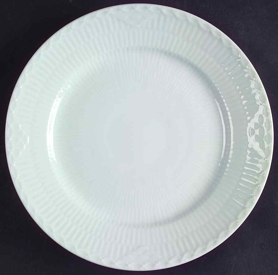 White Half Lace Salad/Dessert Plate by Royal Copenhagen-1