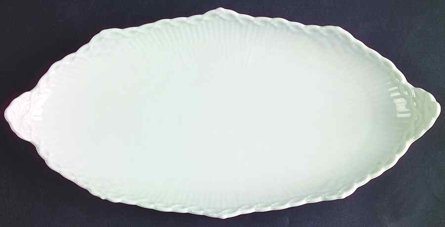 White Half Lace Pickle Dish by Royal Copenhagen-1