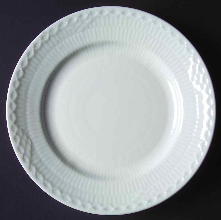 White Half Lace Dessert/Pie Plate by Royal Copenhagen-1