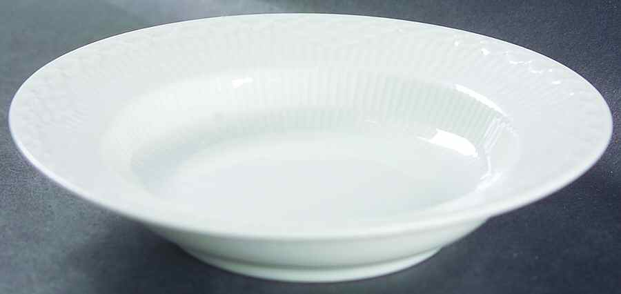 White Half Lace Rim Fruit/Dessert (Sauce) Bowl by Royal Copenhagen-1