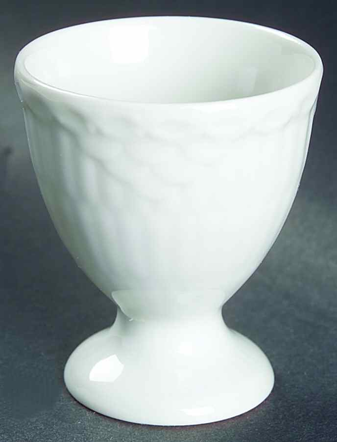 White Half Lace Single Egg Cup by Royal Copenhagen-1