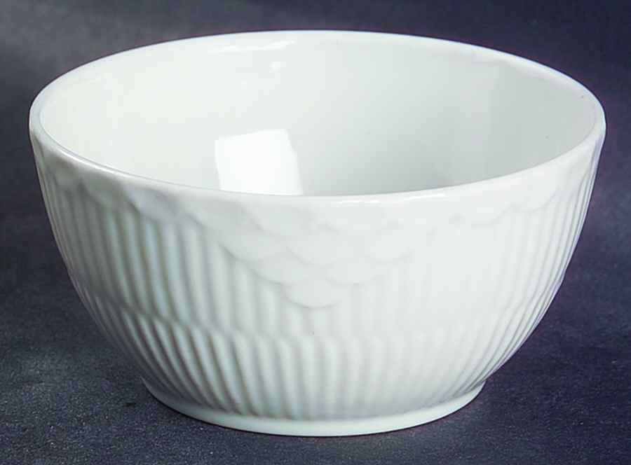 White Half Lace Open Sugar Bowl by Royal Copenhagen-1