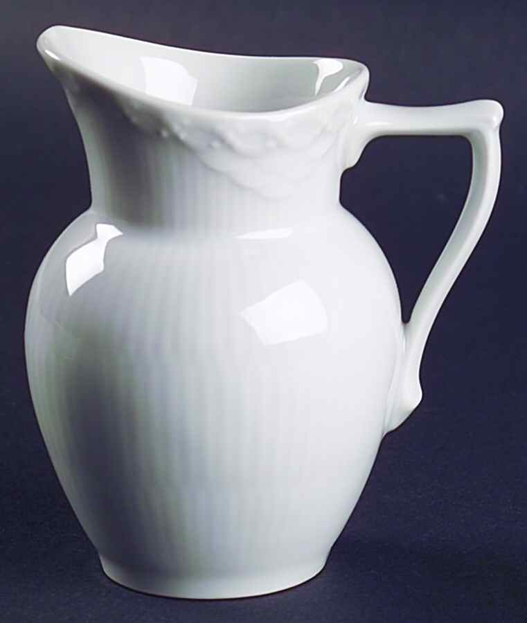 White Half Lace Creamer by Royal Copenhagen-1