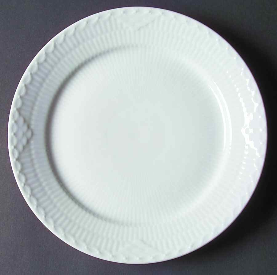 White Half Lace Dinner Plate by Royal Copenhagen-1