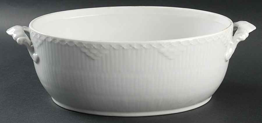 White Half Lace Tureen No Lid by Royal Copenhagen-1