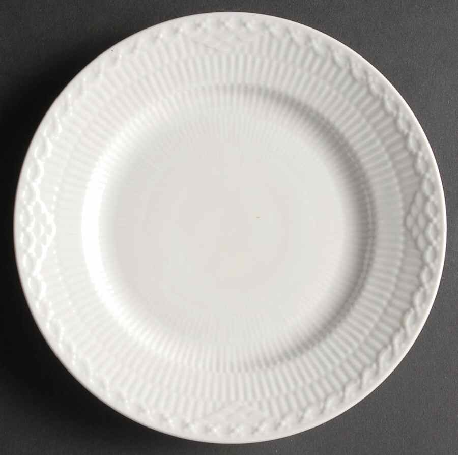 White Half Lace Dessert/Pie Plate by Royal Copenhagen-1