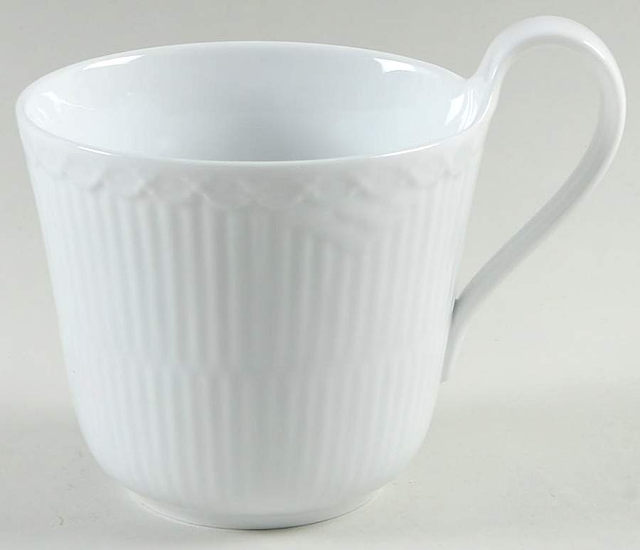 White Half Lace Mug by Royal Copenhagen-1