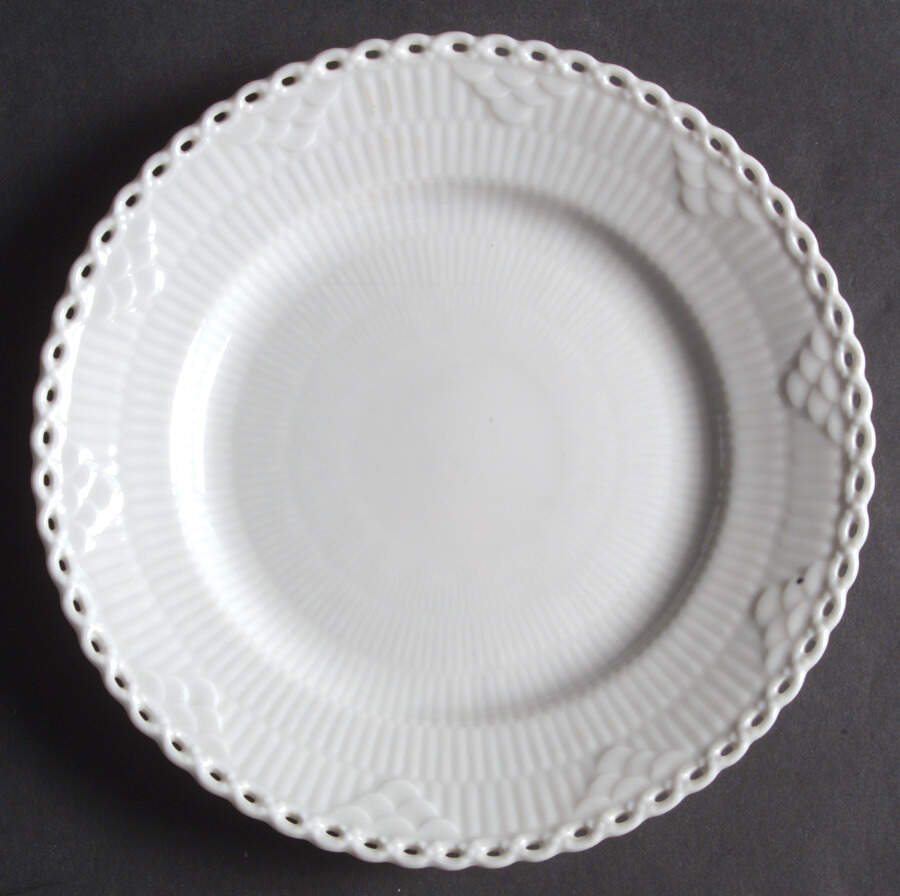 White Full Lace Bread & Butter Plate by Royal Copenhagen-1