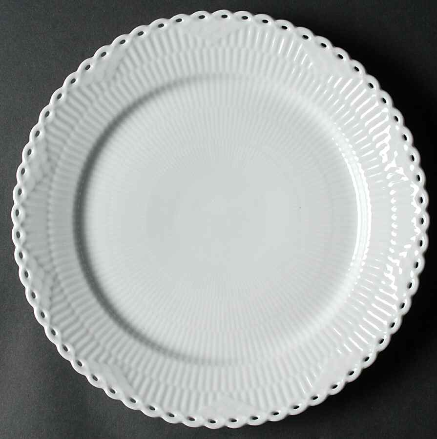 White Full Lace Dinner Plate by Royal Copenhagen-1