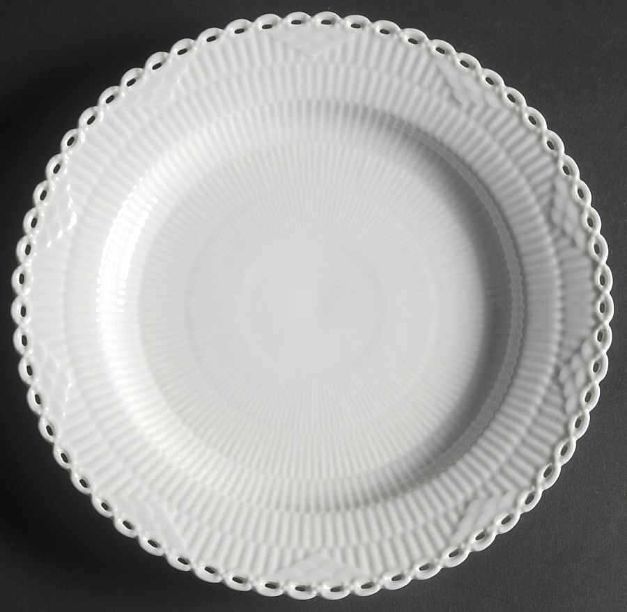 White Full Lace Dinner Plate by Royal Copenhagen-1