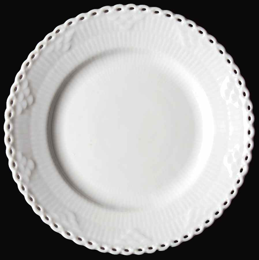 White Full Lace Bread & Butter Plate by Royal Copenhagen-1