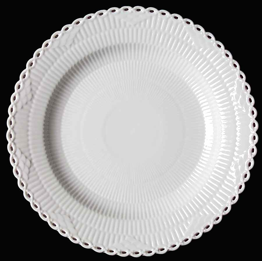 White Full Lace Dinner Plate by Royal Copenhagen-1