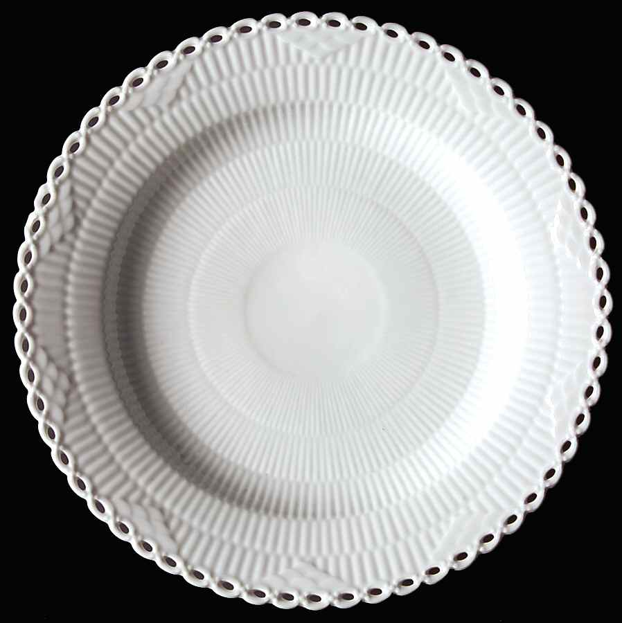 White Full Lace Dinner Plate by Royal Copenhagen-1