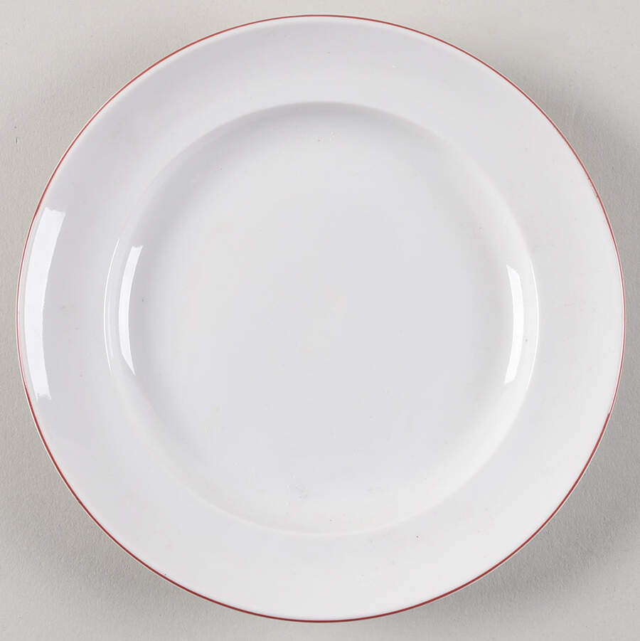 Whitepot Red Line Bread & Butter Plate by Royal Copenhagen-1