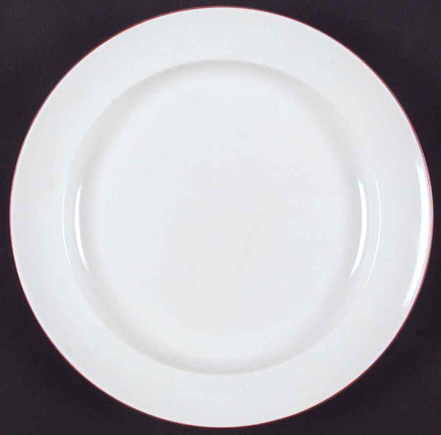 Whitepot Red Line Salad Plate by Royal Copenhagen-1