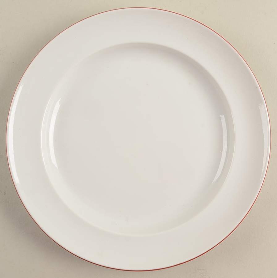 Whitepot Red Line Salad Plate by Royal Copenhagen-1