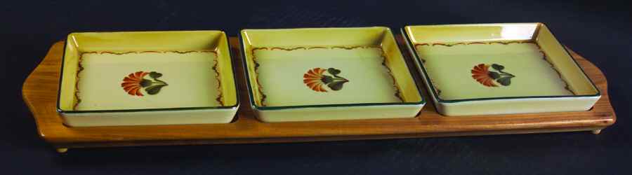 Zinnia 3 Section Hors d'Oeuvre by Royal Copenhagen-1