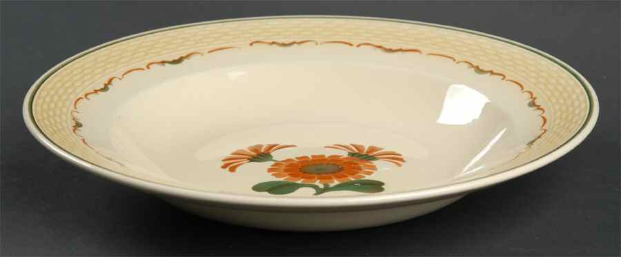 Zinnia Large Rim Soup Bowl by Royal Copenhagen-1