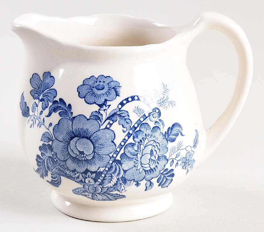 Charlotte Blue On White Mini Creamer by Royal Crownford-1