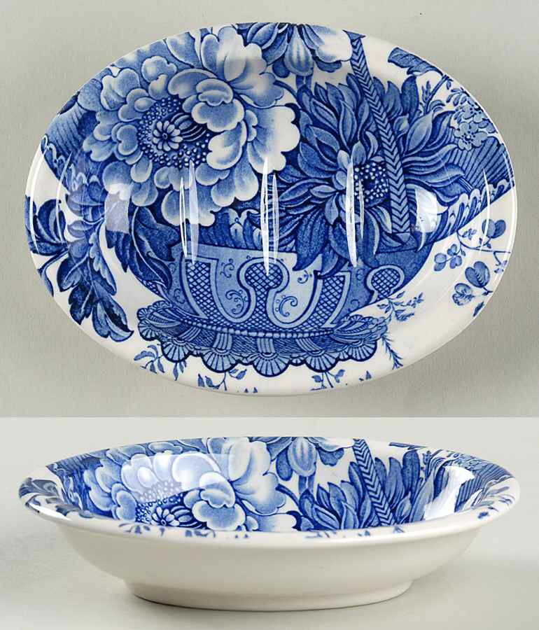 Charlotte Blue On White Soap Dish by Royal Crownford-1