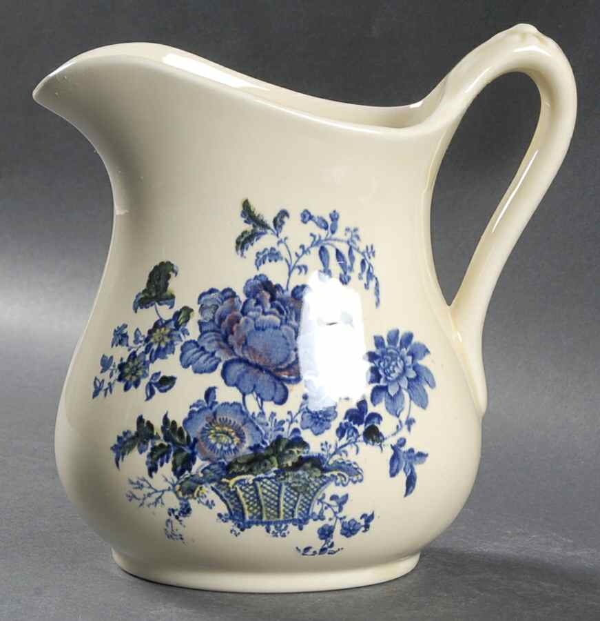 Charlotte Blue Multicolor On Cream 24 Oz Pitcher by Royal Crownford-1