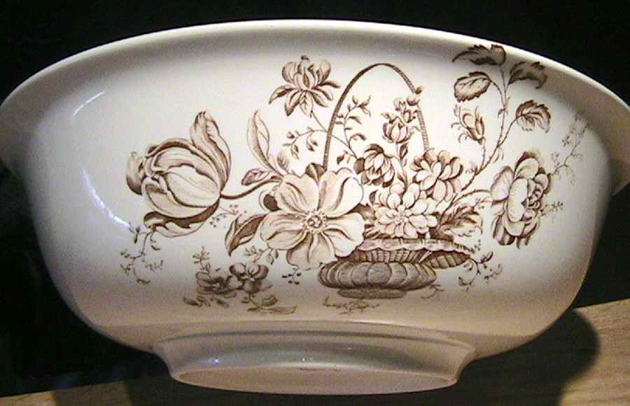 Charlotte Brown On White 11" Round Bowl by Royal Crownford-1