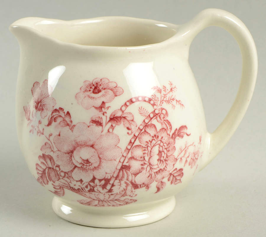 Charlotte Red On White Mini Creamer by Royal Crownford-1