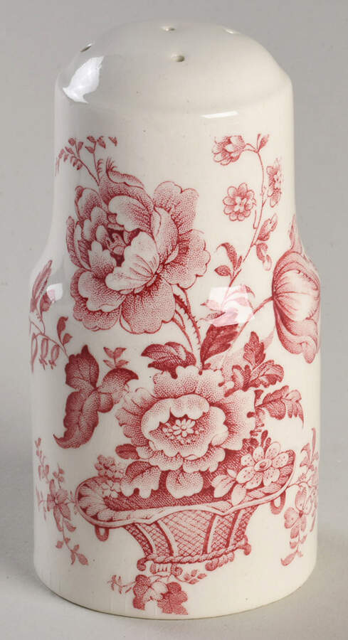 Charlotte Red On White Salt Shaker by Royal Crownford-1