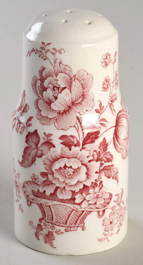 Charlotte Red On White Pepper Shaker by Royal Crownford-1