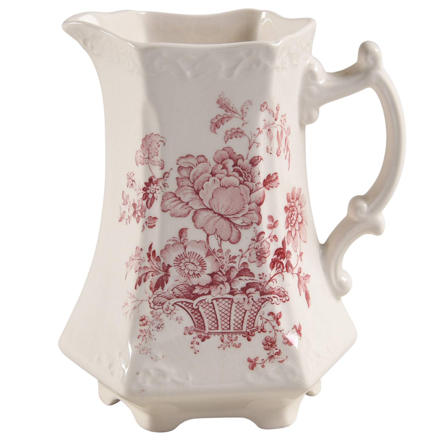 Charlotte Red On White 24 Oz Pitcher by Royal Crownford-1