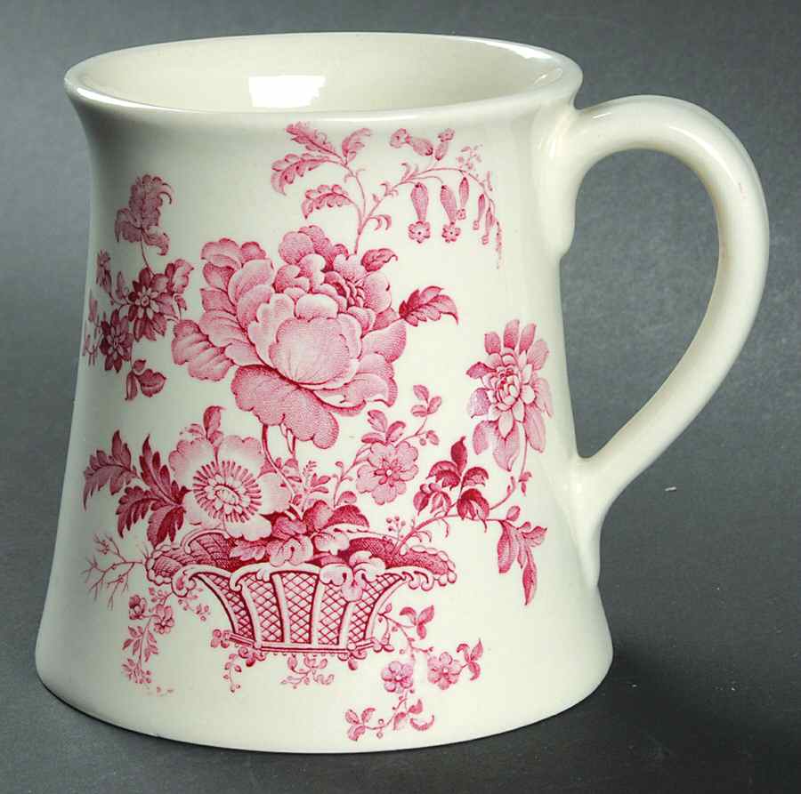 Charlotte Red On White Tankard by Royal Crownford-1
