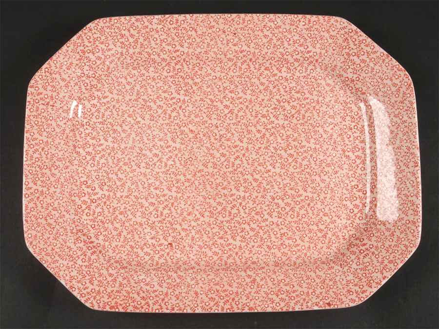 Country Chintz Pink 13" Oval Serving Platter by Royal Crownford-1