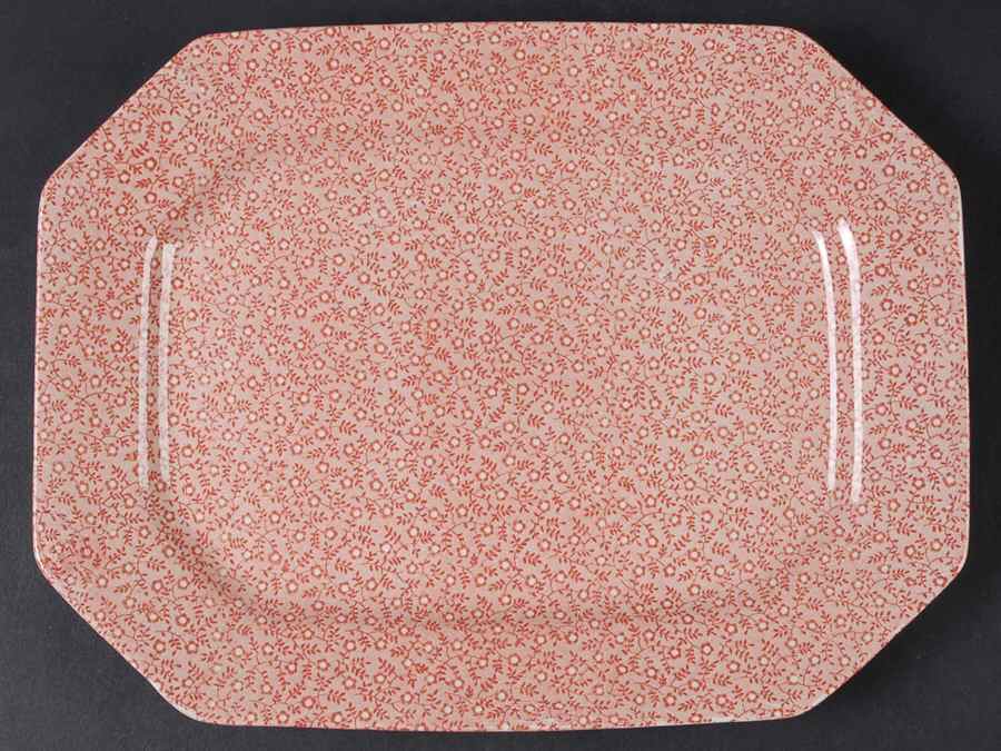 Country Chintz Pink 11" Oval Serving Platter by Royal Crownford-1