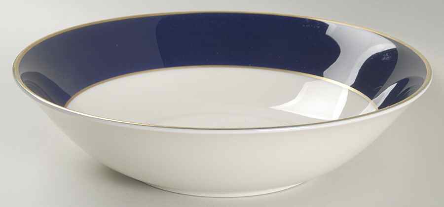Cobalt Blue 9" Round Vegetable Bowl by Royal Castle-1