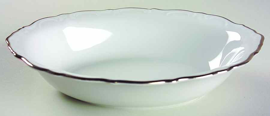 Elegance (Platinum) 9" Oval Vegetable Bowl by Royal Castle-1