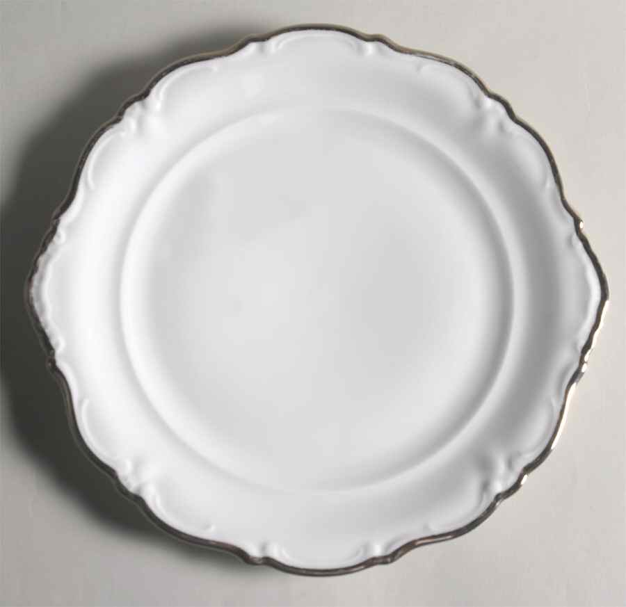 Elegance (Platinum) Handled Cake Plate by Royal Castle-1