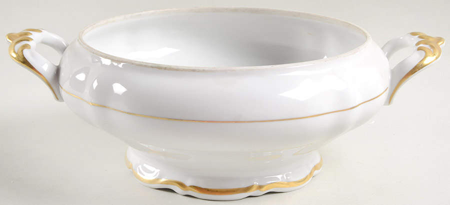 Elegance (Gold) Round Vegetable No Lid by Royal Castle-1