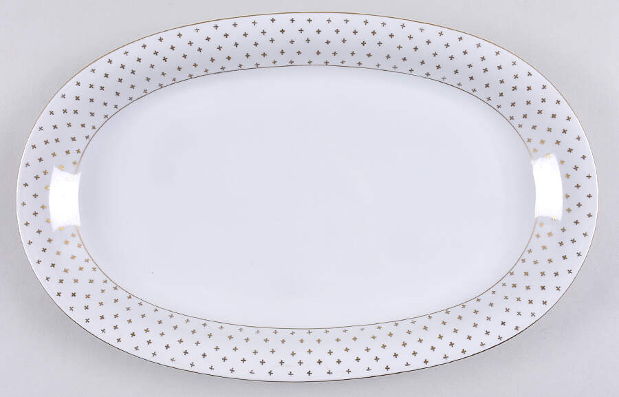 Golden Dream 15" Oval Serving Platter by Royal Castle-1