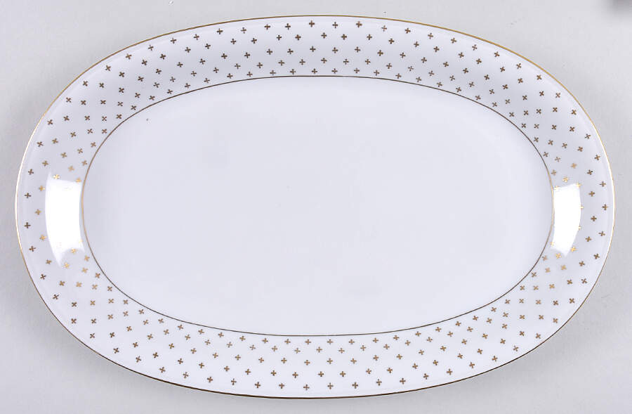 Golden Dream 13" Oval Serving Platter by Royal Castle-1