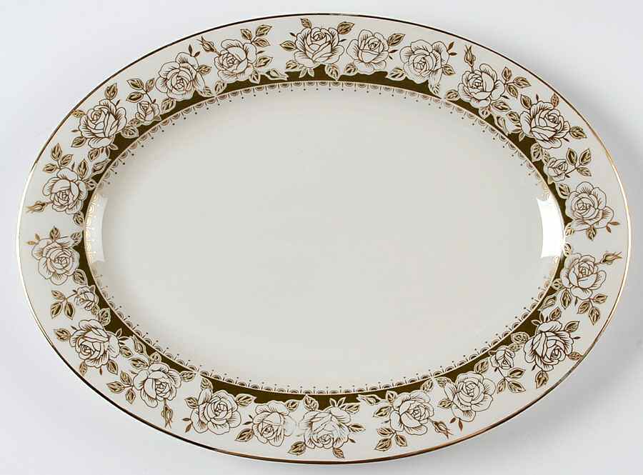Grandeur 14" Oval Serving Platter by Royal Castle-1