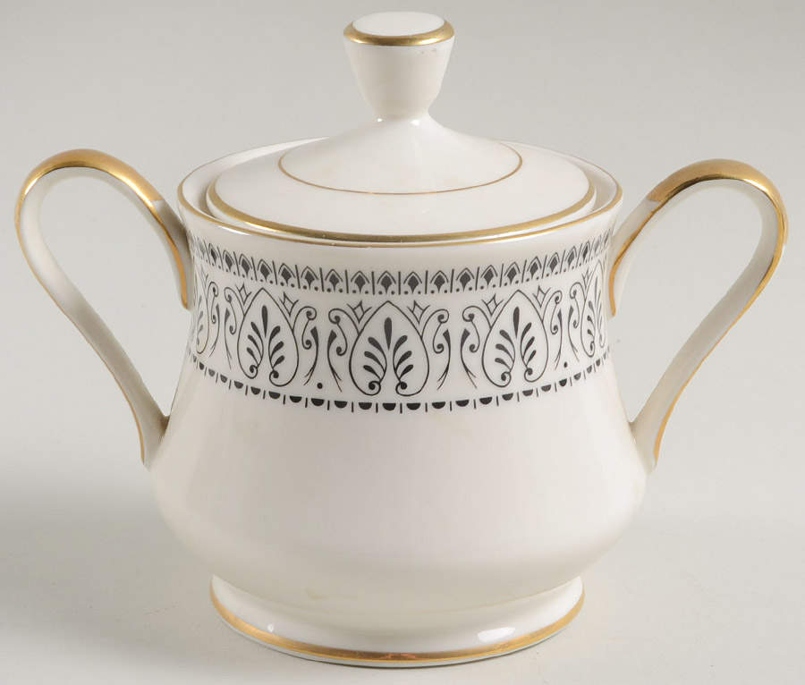 Olympia Sugar Bowl & Lid by Royal Castle-1