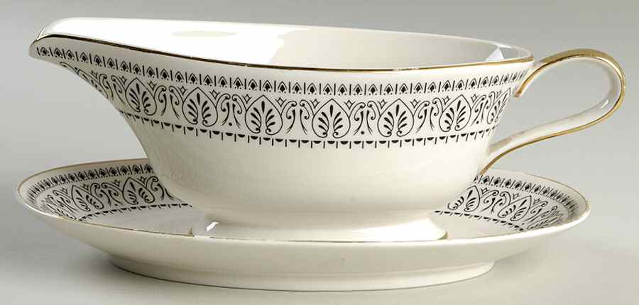 Olympia Gravy Boat & Underplate by Royal Castle-1