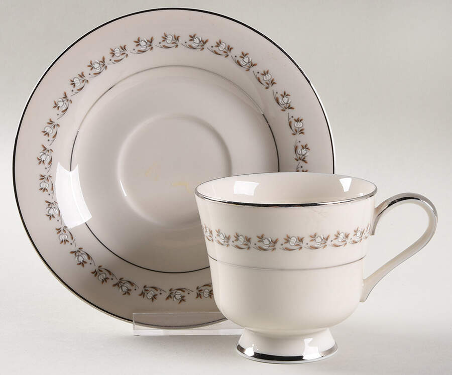 Radiance Footed Cup & Saucer Set by Royal Castle-1