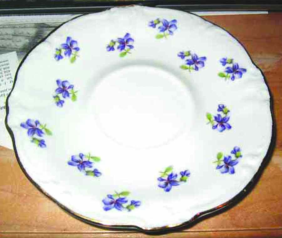 Violets Saucer by Royal Castle-1