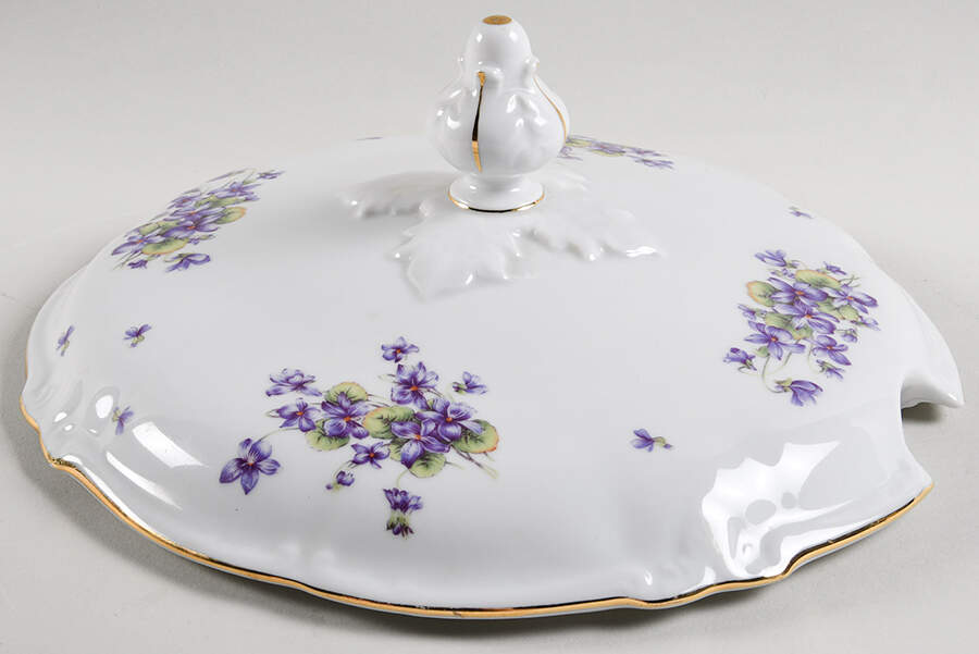 Violet of The Alps Lid for Tureen by Royal Castle-1