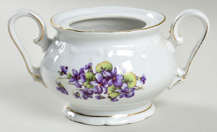 Violet of The Alps Sugar Bowl No Lid by Royal Castle-1