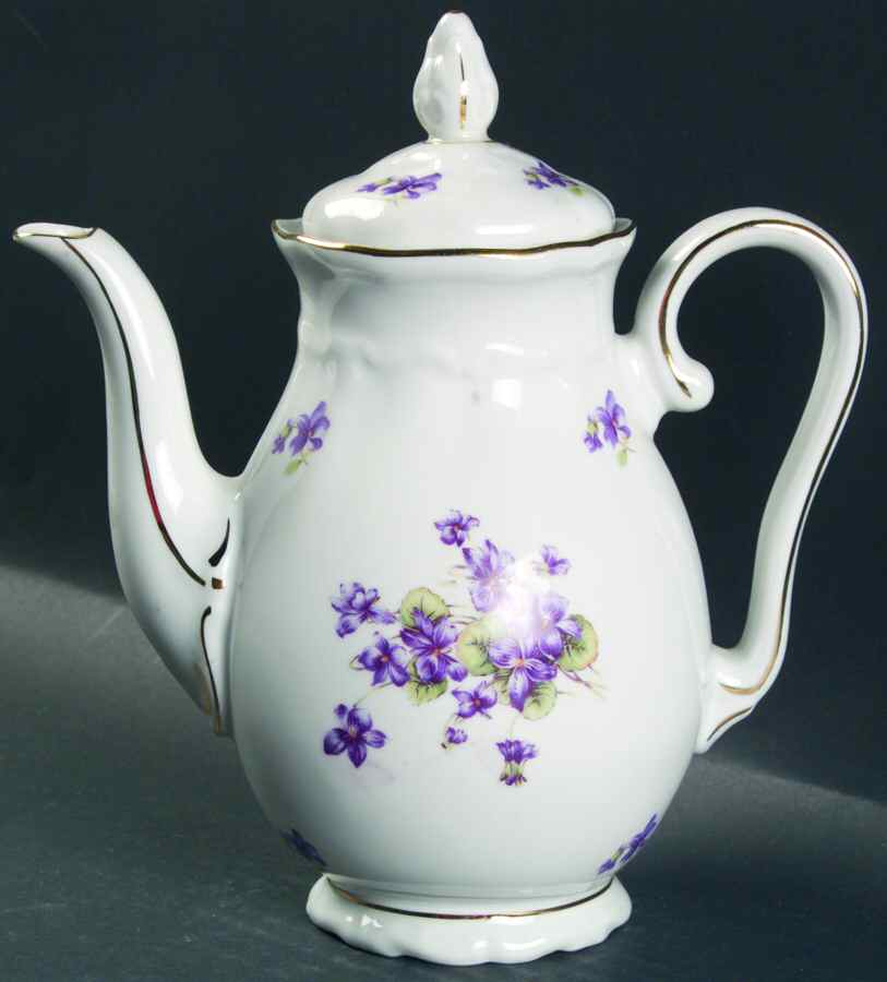 Violet of The Alps Mini Coffee Pot & Lid by Royal Castle-1