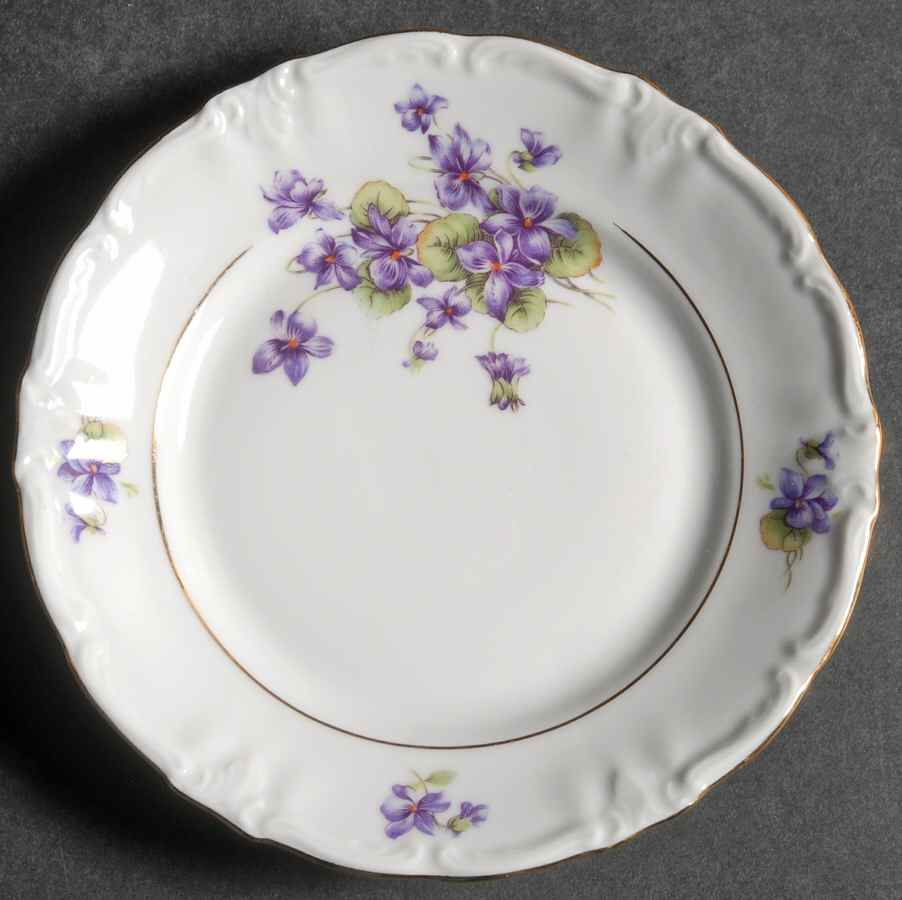 Violet of The Alps Bread & Butter Plate by Royal Castle-1