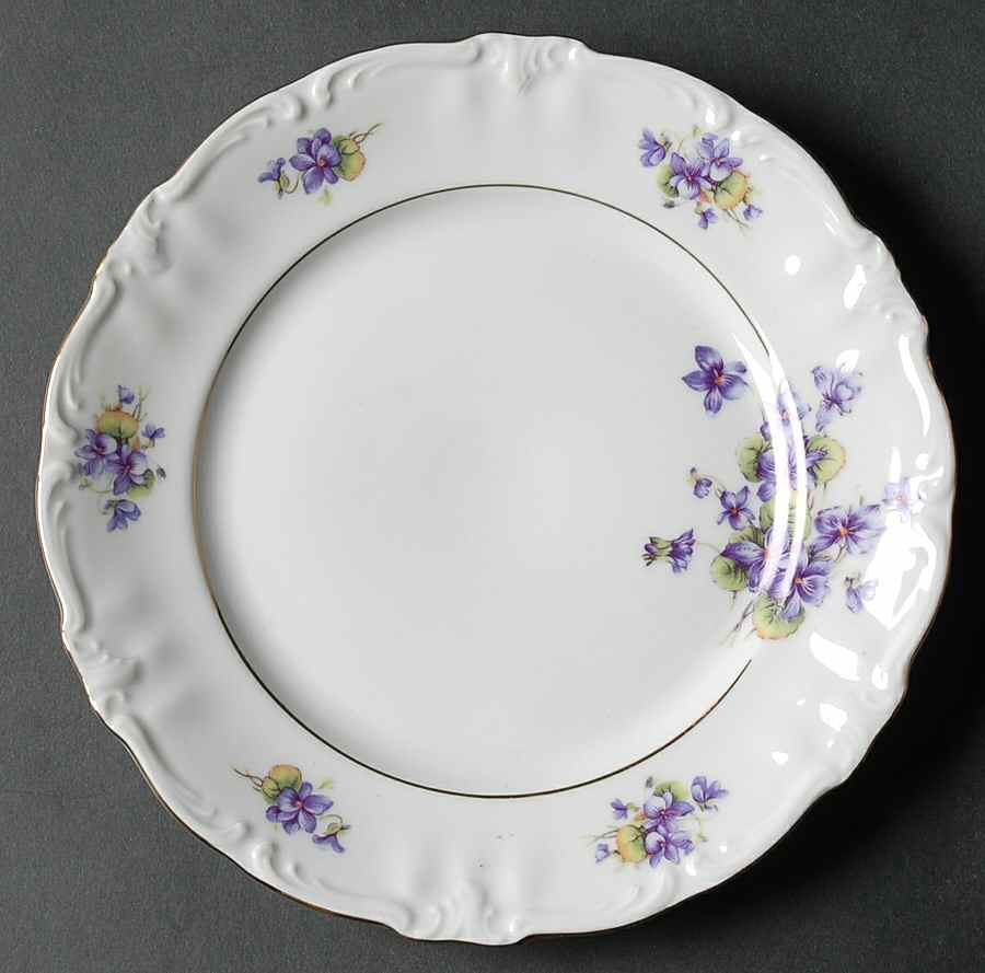 Violet of The Alps Salad Plate by Royal Castle-1