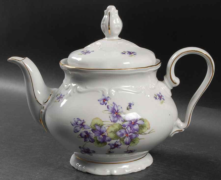 Violet of The Alps Teapot & Lid by Royal Castle-1